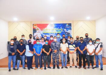 HUT TNI AL Ke 76 Danlanal Undang Insan Pers Perbatasan Natuna Coffee Morning Bersama