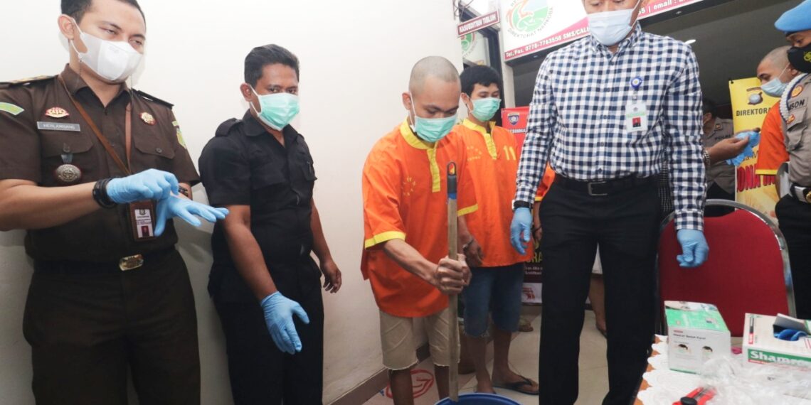 Ditresnarkoba Polda Kepri Musnahkan Narkotika Jenis Sabu dan Putaw