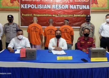 Satreskrim Polres Natuna Rilis 3 Pelaku Pencurian 38 Unit Baterai Ups RSUD Natuna