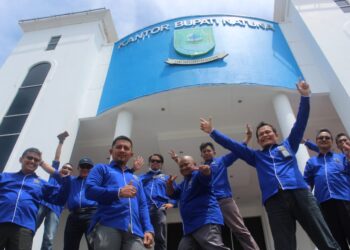 Jalin Sinergitas, PWI Natuna Bersilaturahmi dengan Pemerintah Daerah dan Forkopimda