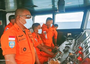 Kawal Kunjungan Menkopolhukam dan Mendagri ke Pulau Laut, KPP Natuna Laksanakan Pengawalan Siaga SAR Khusus