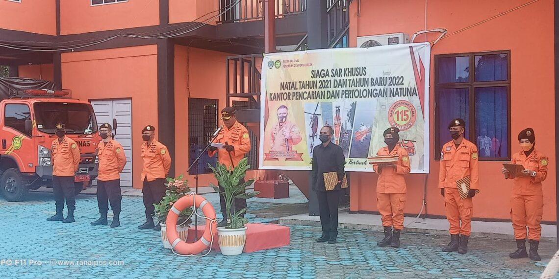 Menjelang Natal dan Tahun Baru, KPP Natuna Laksanakan Upacara Siaga SAR Khusus