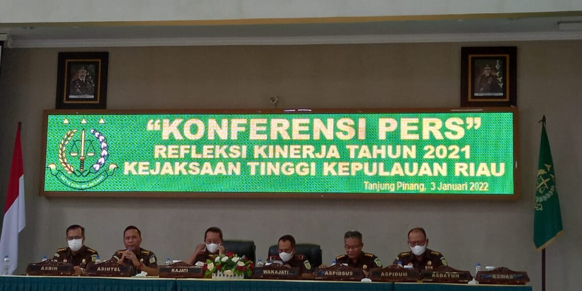 Kejati Kepri Rilis Hasil Kerja Selama Tahun 2021
