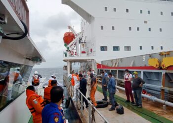 Tim SAR Gagal Melakukan Medivac, Crew MV True Mariner Terindikasi Positif Covid-19