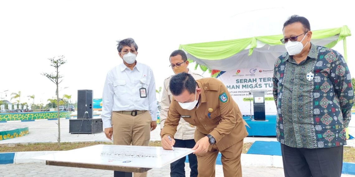 Gubernur Kepri Apresiasi Kegiatan Pembangunan Taman Migas Tun Telani CSR SKK MIGAS – KKKS