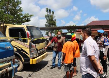 Satreskrim Polres Bintan Ciduk Penambang Pasir Ilegal