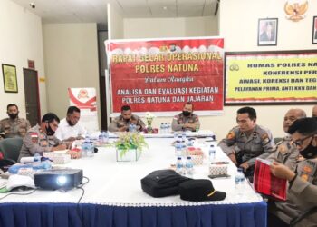 Kapolres Natuna AKBP Iwan Ariyandhy : Ingatkan Jajaran Agar Terus Bersinergi