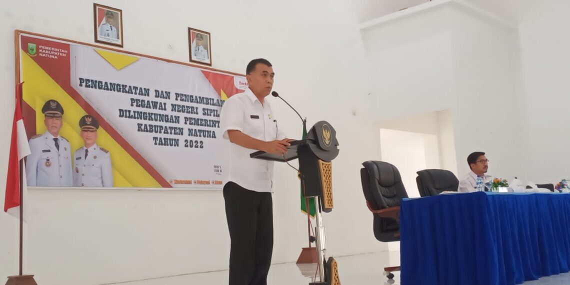 Lantik PNS, Bupati Natuna Wan Siswandi Tegaskan Harus Siap Ditempatkan Dimanapun