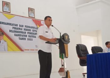 Lantik PNS, Bupati Natuna Wan Siswandi Tegaskan Harus Siap Ditempatkan Dimanapun