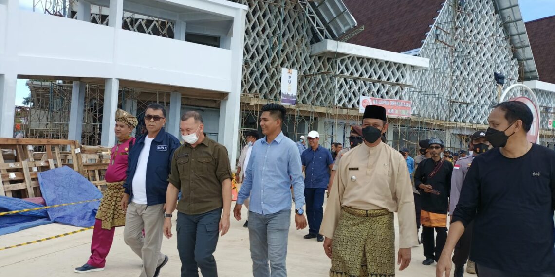 Pantau Pembangunan PLBN, Bupati Wan Siswandi : OPD, Lirik Prospek Kedepan Atas Pembangunan PLBN