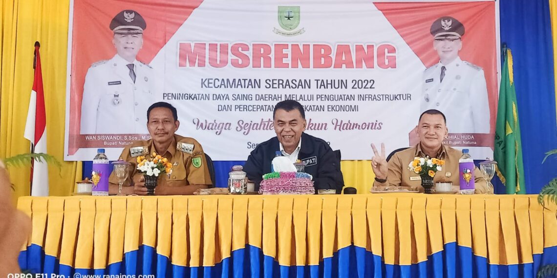 Bupati dan Wakil Bupati Dengar dan Serap Aspirasi Masyarakat Serasan Di Musrenbang