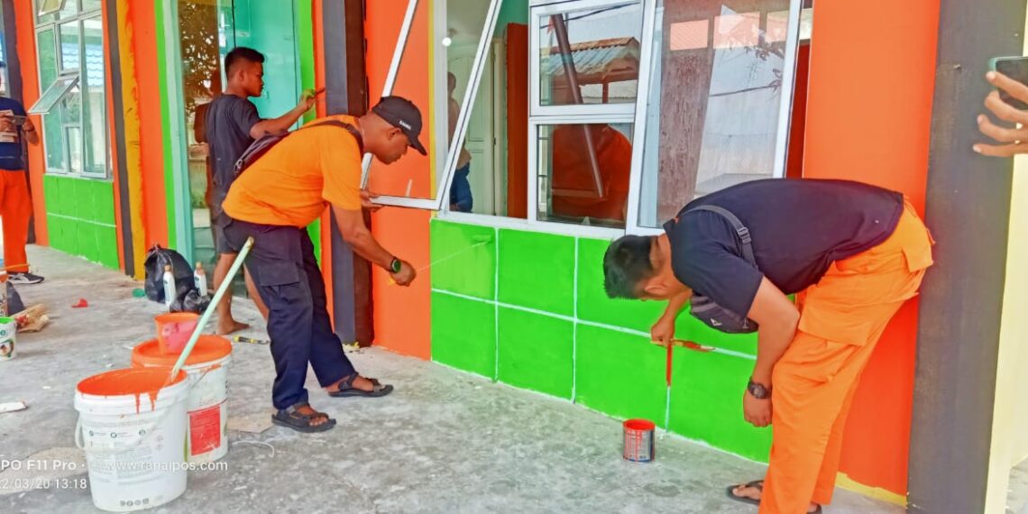 Jelang Peresmian, Mexi Ubah Gedung UGD Jemaja Warna Oranye