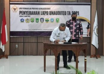 Bupati Anambas, Abdul Haris, Hadiri Penyerahan LKPD Tahun 2021