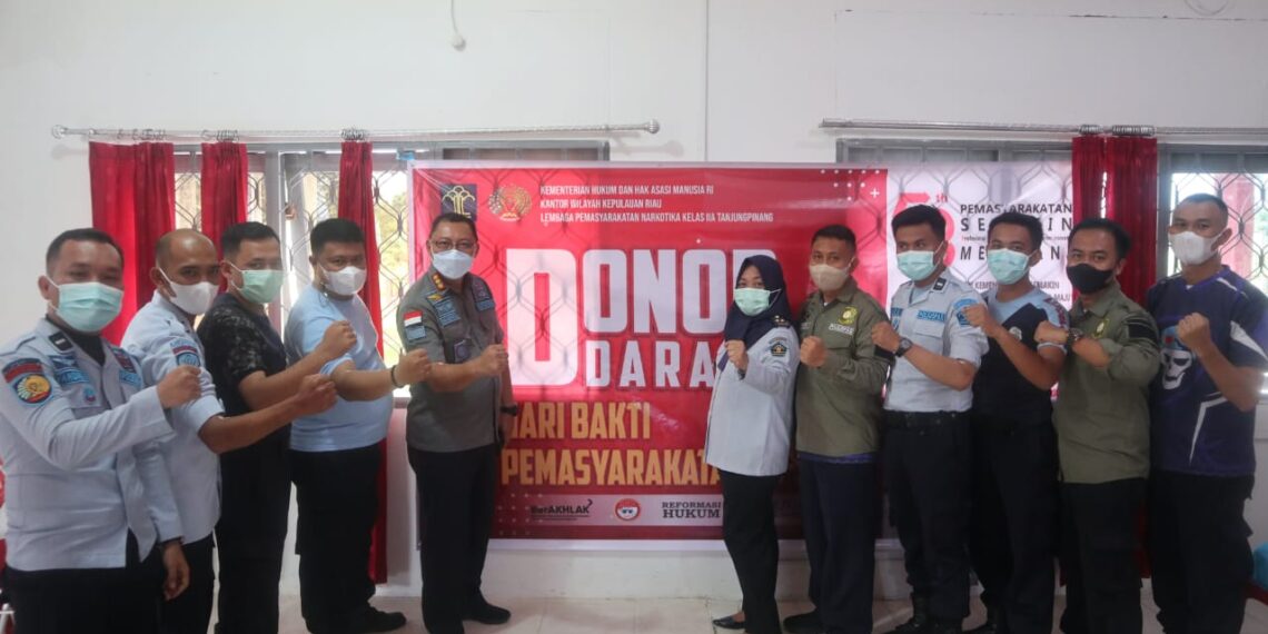 Lapas Narkotika Kelas IIa Tanjungpinang Lakukan Aksi Donor Darah