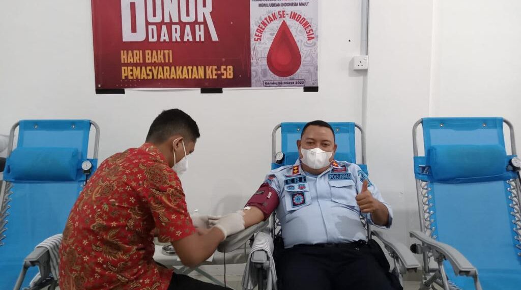 Rutan Kelas I Tanjungpinang Gelar Donor Darah Sempena HUT HBP ke 58