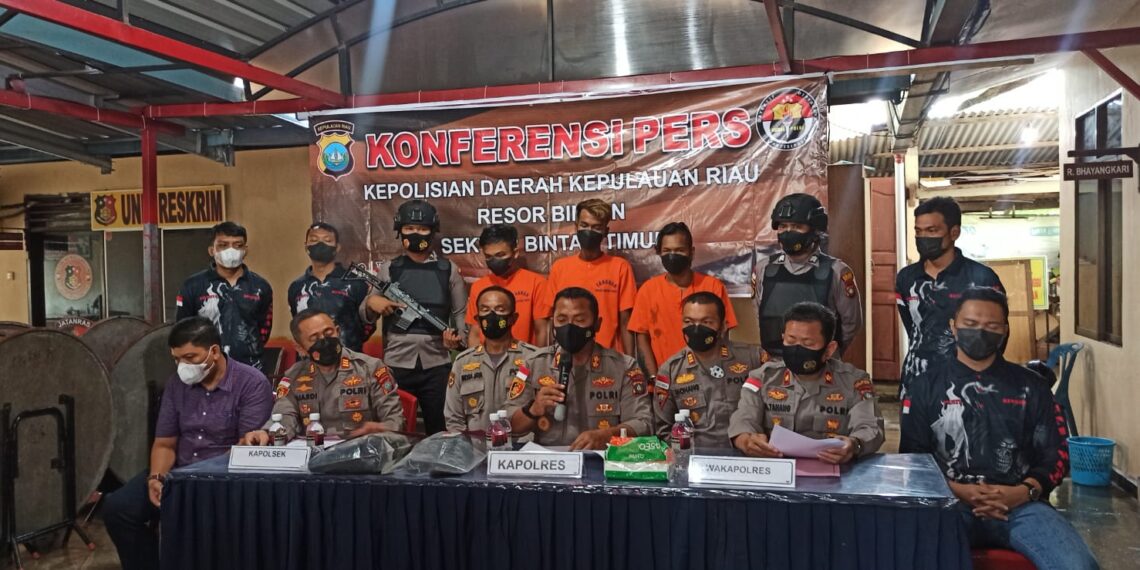 Polsek Bintan Timur Tangkap 3 Pelaku Curanmor Serta Amankan 5 Unit Motor