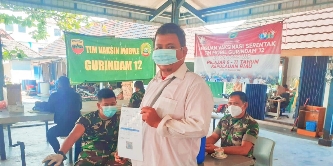 Kang Monic Apresiasi Vaksinasi Tim Mobil Gurindam 12 Korem 003 WP Kepri