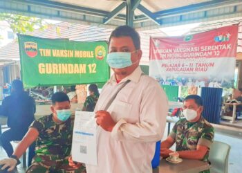 Kang Monic Apresiasi Vaksinasi Tim Mobil Gurindam 12 Korem 003 WP Kepri