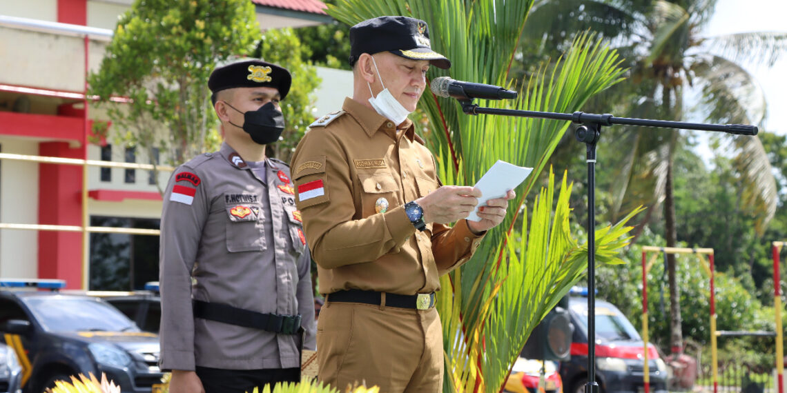 Polres Natuna Gelar Apel Pasukan Ketupat Seligi 2022