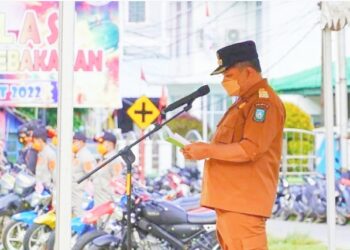 Wan Zuhendra Pimpin Apel Gabungan Peringatan Hari Kesiapsiagaan Bencana Nasional