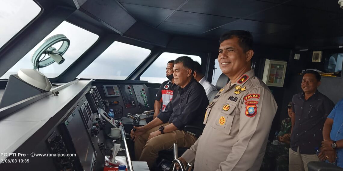 Bupati Wan Siswandi Dampingi Wakapolda Kepri Brigjen Pol Drs. Rudi Pranoto, Bertolak ke Pulau Laut