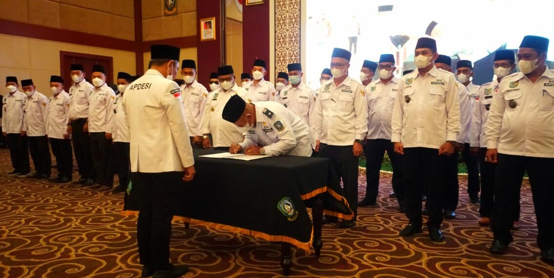 Sekdaprov Adi Hadiri Pelantikan Pengurus DPD APDESI Provinsi Kepulauan Riau