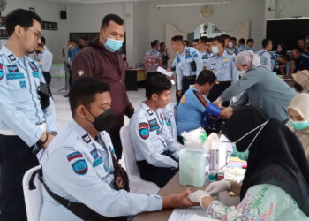 Semarakkan HDKD Ke 77, Lapas Kelas Iia Tanjungpinang Ikut Kegiatan Donor Darah