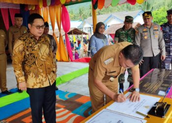 Kecamatan Seluan Diresmikan, Bupati Natuna Wan Siswandi Harap Segera Usul Pembangunan Insfrastruktur Dasar