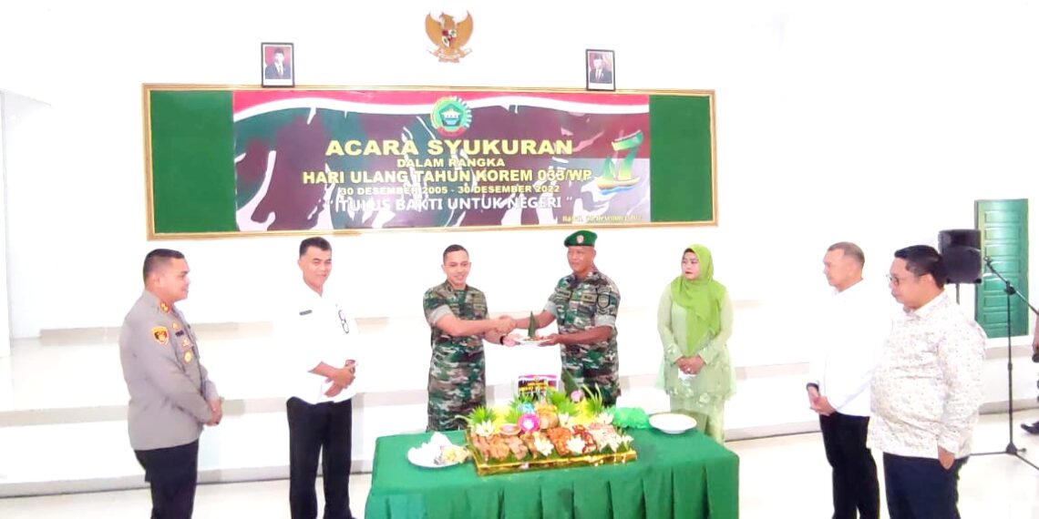 Kodim 0318 Natuna Peringati Puncak Peringatan HUT Korem 033/WP Ke -17