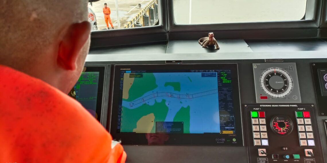 Nelayan Terjatuh Ke Laut, Ketua PWI Natuna Bersama Tim Basarnas Lakukan Pencarian Dengan KN SAR Sasikirana-245