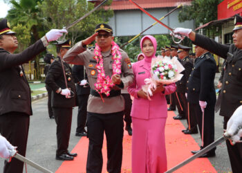 Polres Natuna Gelar Apel Welcome and Farewell Parade, Selamat Bertugas di Tempat Baru AKBP Iwan Ariyandy, S.I.K., MH