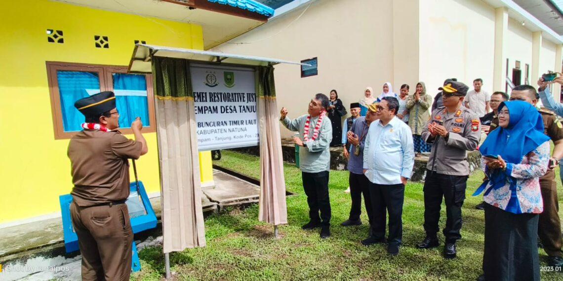 Bupati dan Kejari Natuna Resmikan Rumah RJ Desa Tanjung, Ini Fungsinya..!
