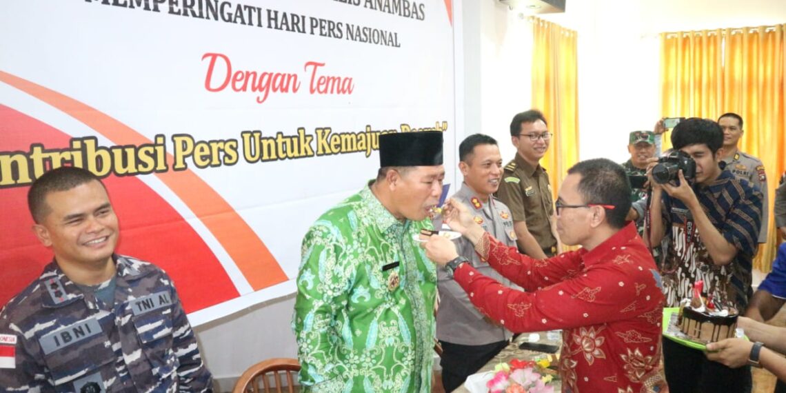 Peringati Hari Pers Nasional, Abdul Haris Hadir Ditengah-tengah Wartawan Anambas