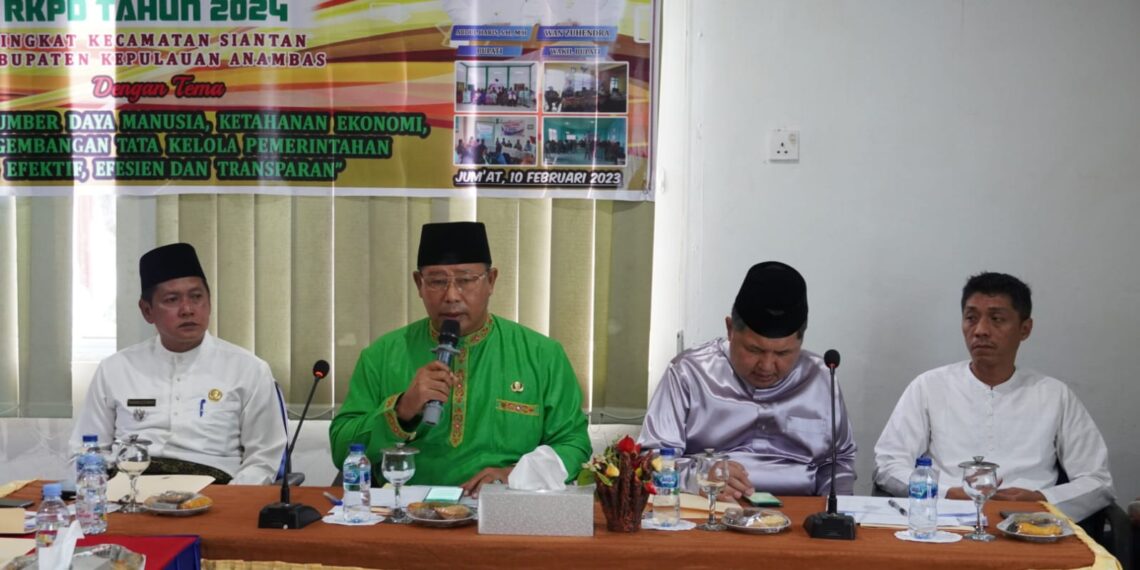 Bupati Anamabas Buka Musrenbang Tingkat Kecamatan Siantan