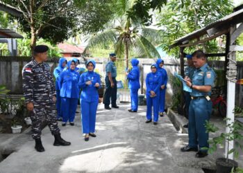 Sambut HUT Lanal Ranai Ke – 26, Danlanal Adakan Lomba Kebersihan Rumdis
