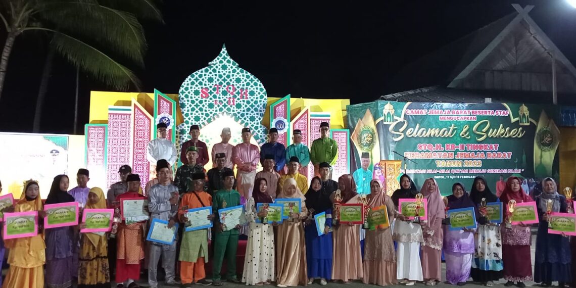 STQH Ke II Tikat Kecamatan Jemaja Barat Resmi Ditutup, Staf Ahli Bupati Anambas Apresiasi Panitia LPTQH