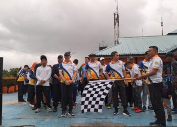 Wabup Rodhial Huda Buka Kegiatan Jalan Santai HUT Basarnas ke 51 di Natuna, Anggota Polres Natuna Raih Doorprize Utama