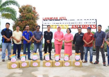 Yayasan Kemala Bhayangkari Peduli, Serahkan Bantuan Paket Sembako Jelang HUT Bhayangkari