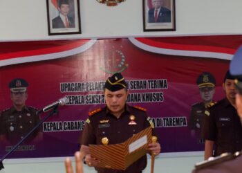 Kajari Natuna Laksanakan Pelantikan Kacapjari Natuna di Tarempa serta Kasipidsus Kajari Natuna