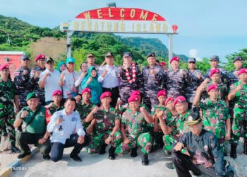 Aspotmar Kasal, Mayjen TNI (Mar) Nur Alamsyah Tinjau Pulau Sekatung Perbatasan Natuna Utara