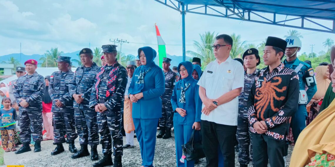 Bupati Natuna Dampingi Kunker Aspotmar Kasal TNI, Tinjau Saung Pintar KBN Sabang Mawang