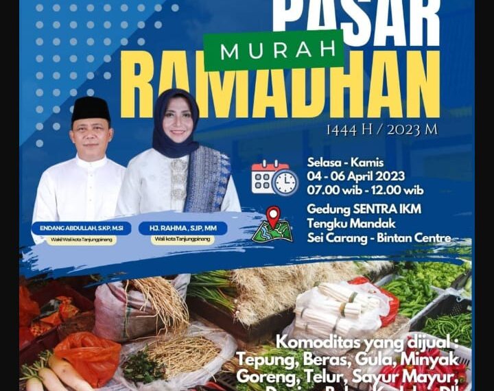 Disdagin Kota Tanjungpinang Akan Buka Pasar Murah