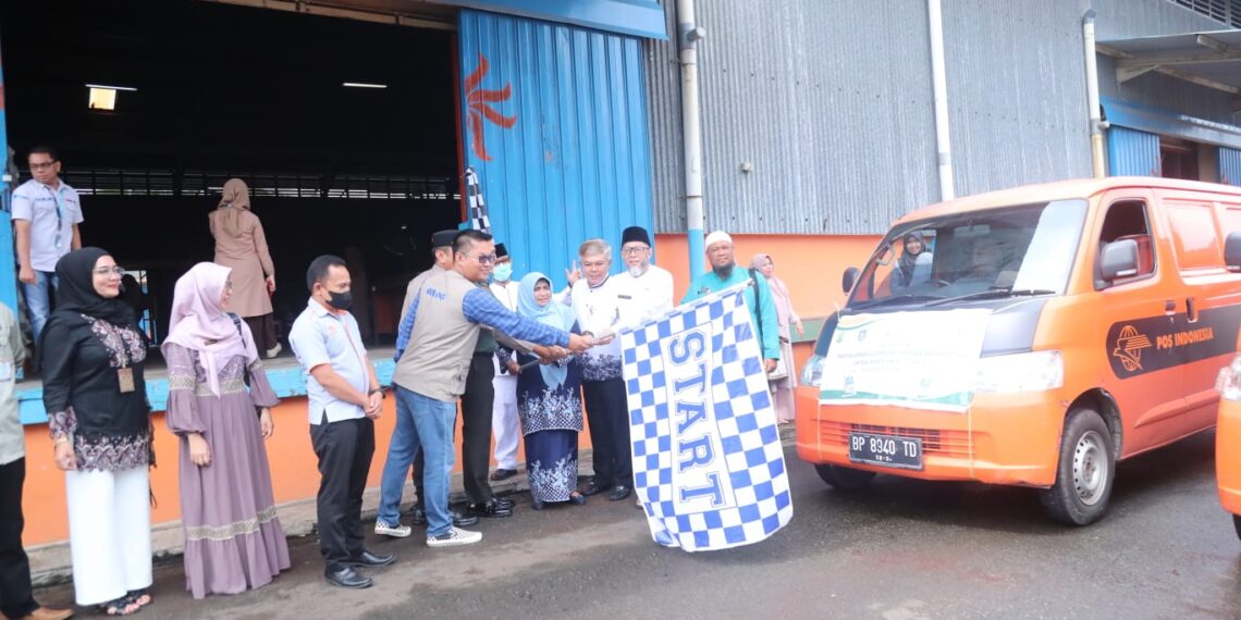 Perdana, Walikota Tanjungpinang, Lepaskan Penyaluran Cadangan Pangan