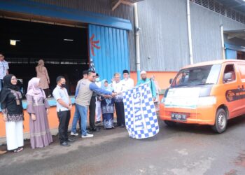 Perdana, Walikota Tanjungpinang, Lepaskan Penyaluran Cadangan Pangan