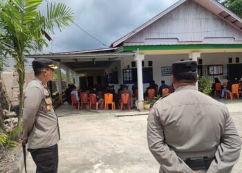 Kapolres Natuna AKBP Nanang Budi Lakukan Pengecekan Pengamanan Gereja Jum’at Agung