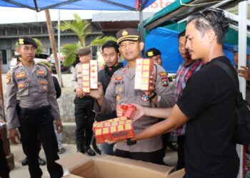 Gelar KRYD, Polresta Tanjungpinang Amankan Puluhan Petasan