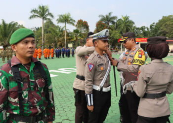 Polres Natuna Laksanakan Apel Gelar Pasukan Ops Ketupat Seligi 2023, Mudik Ama, Nyaman Dan Berkesan
