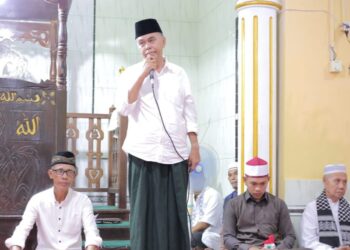 Safari Rahmadan di Desa Sepempang, Bupati Natuna Wan Siswandi Sampaikan Sejumlah Program Pembangunan Tahun Ini