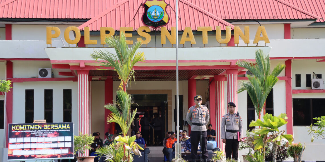 Cegah Karhutla, Polres Bersama TNI, Pemerintah Daerah dan Instansi Terkait Laksanakan Apel Deklarasi