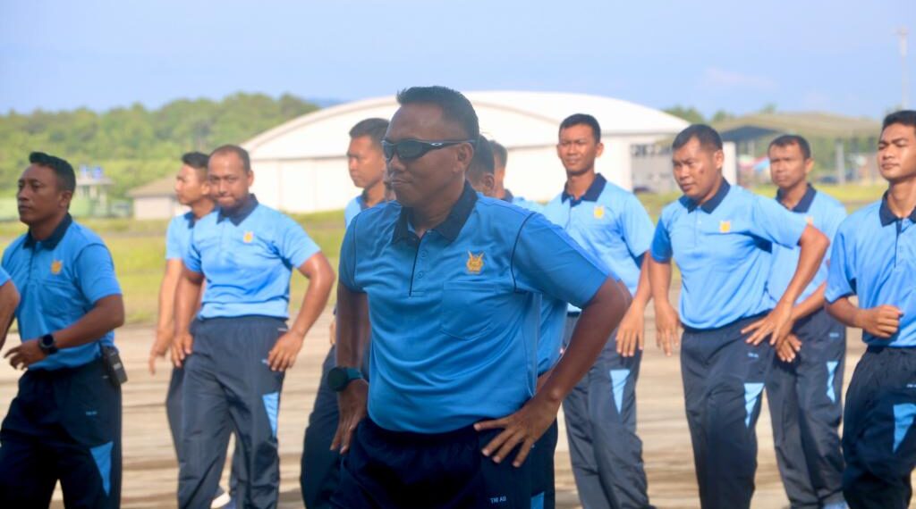 Lanud RSA dan PIA AG Cab.17/D.I Gelar Olah Raga Bersama